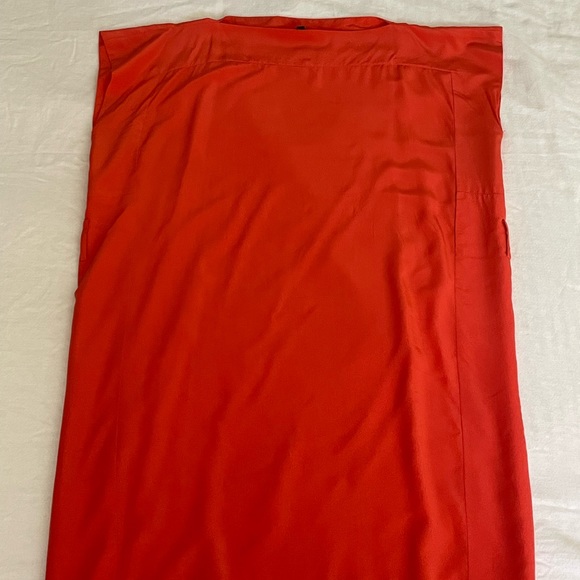 Alex + Alex Orange Silk Shift Dress - Picture 9 of 9